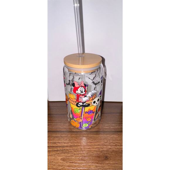 Mickey Halloween Glass Set featuring Minnie Donald Duck 16oz - Picture 5 of 9